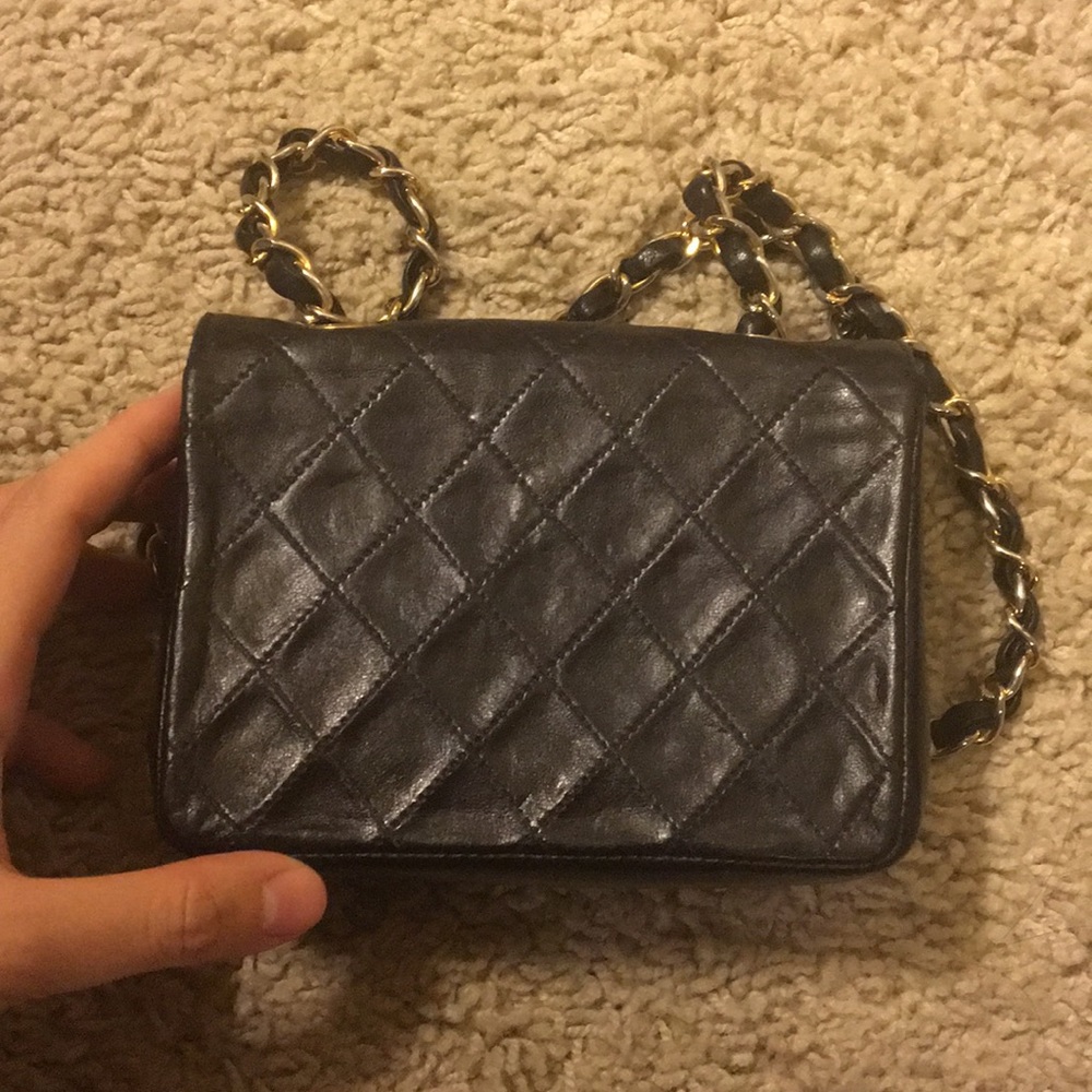 AUTH Vintage Chanel Mini Micro Flap - Picture 5 of 7